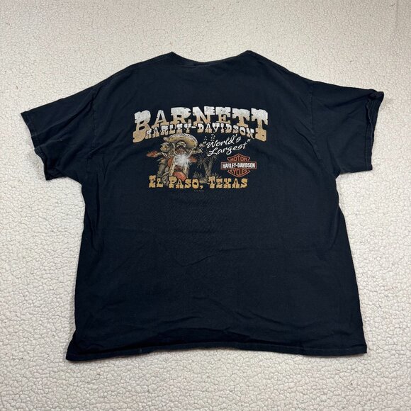 Harley Davidson Barnett El Paso, TX Dealship T Shirt Men's Size 2XL Motorcycle - Picture 1 of 5